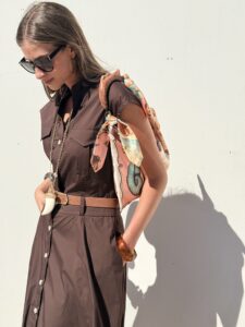 VESTIDO BIARRITZ BROWN