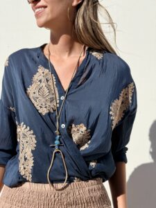 CAMISA BIARRITZ NAVY