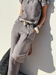 PANT COURONNES GRIS