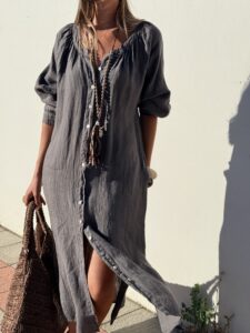 VESTIDO LA PLAGE GRIS