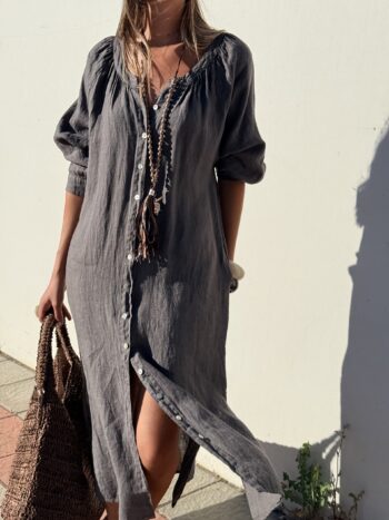 VESTIDO LA PLAGE GRIS