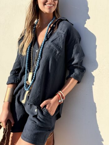 CAMISA LA CABANE NAVY