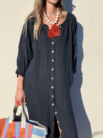 VESTIDO LA PLAGE NAVY
