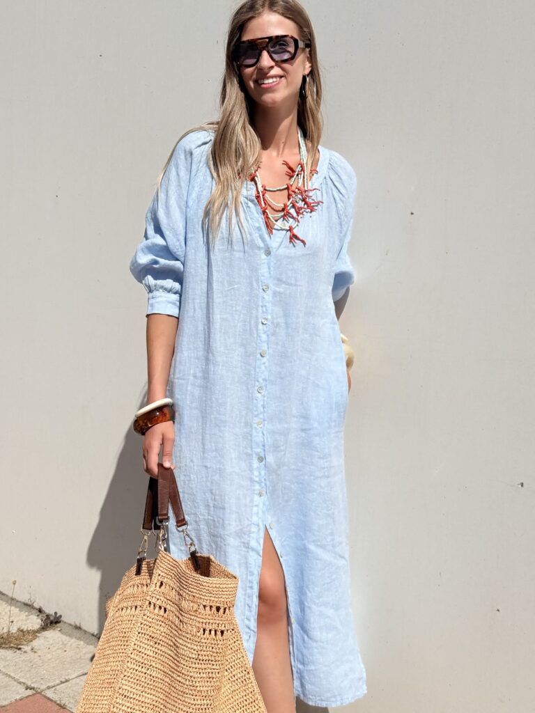 VESTIDO LA PLAGE CIELO