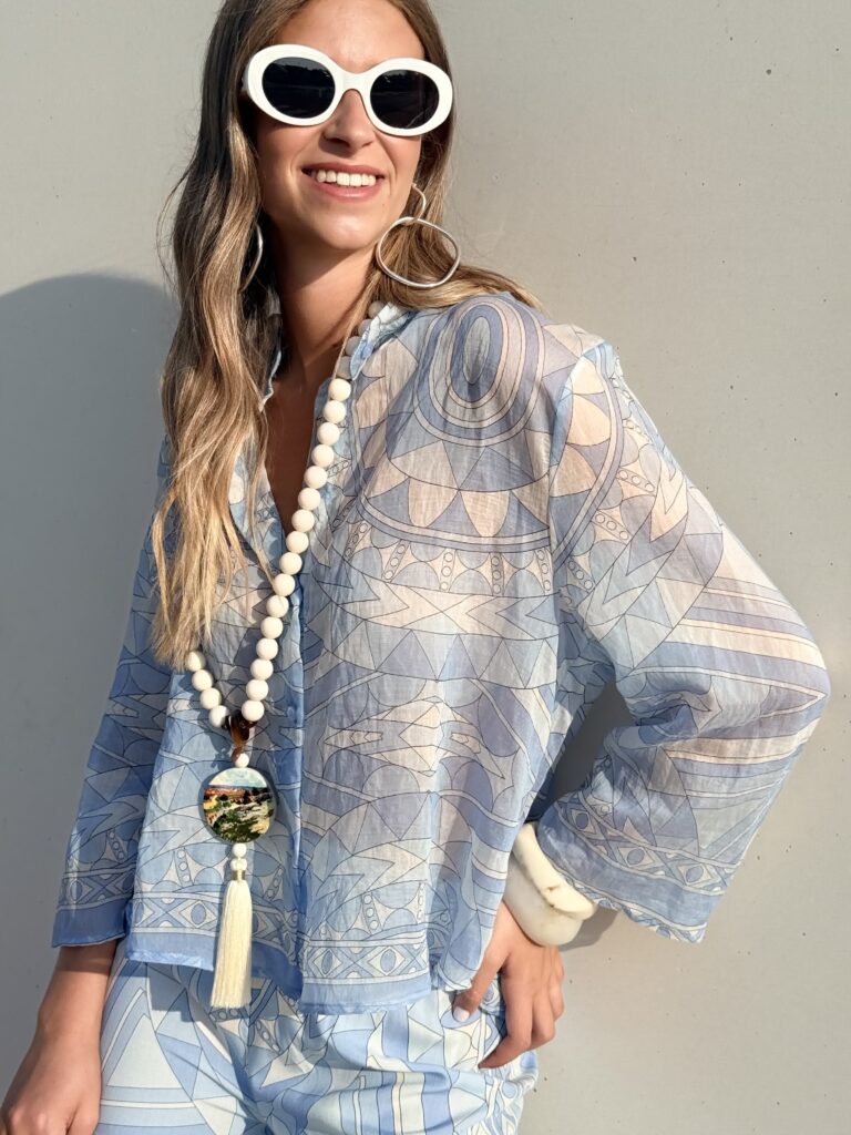 CAMISA RICCIONE BLU