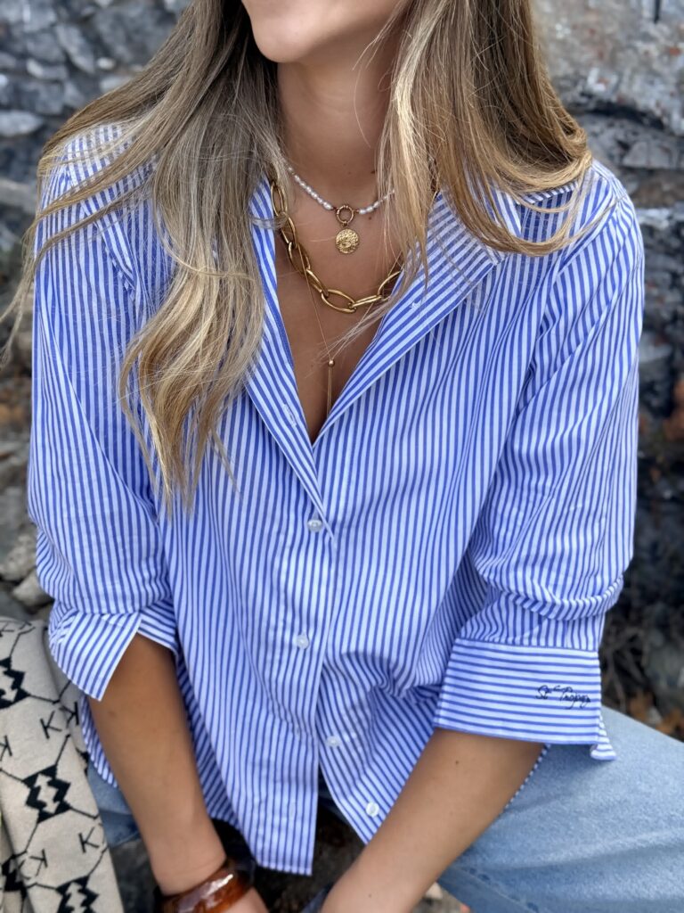 CAMISA HAMPTONS RAYAS NAVY