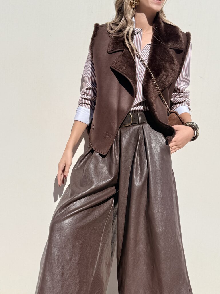 FALDA PANT LEYLA BROWN